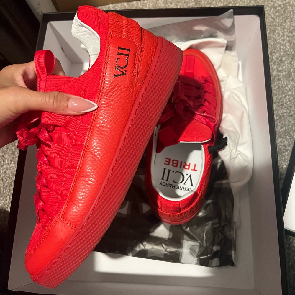 Red Pierre Hardy Sneakers - Victor Cruz collection